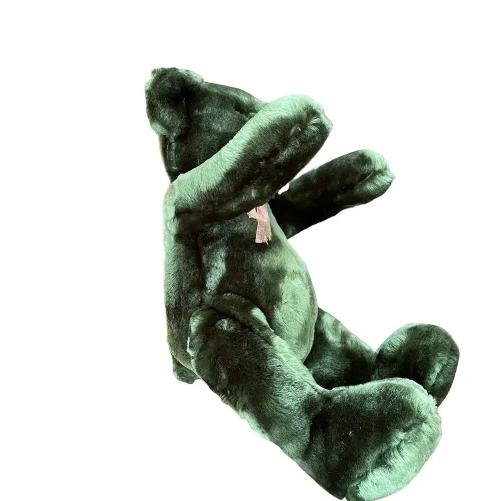 Green Bear Plush TC Dawson by Fiesta Sassy Stuffed Toy Dark Green Toy